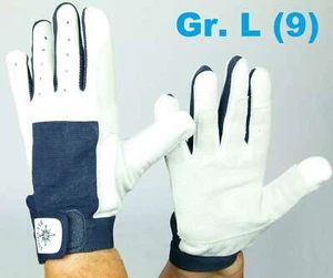 Veranstaltungstechniker Handschuhe L (9) AF Echt Leder Rigging Roadie Drummer - Picture 1 of 12