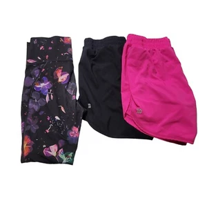 Lot Of 3 All in Motion Running Shorts Pants Multi Colors Girls Large 10/12 - Picture 1 of 13
