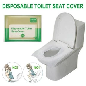 10pcs DISPOSABLE TOILET SEAT COVERS Camping Festival Tissues J Loo Pocket New~ - Picture 1 of 8