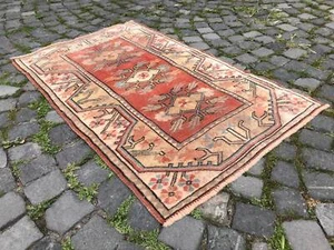 Handmade Rug Turkish Area Rug Vintage Rug Oushak Rug Antique Rug Bohemian Rug - Picture 1 of 12