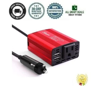 Conector De Corriente Para Carro Auto Inversor Convertidor De DC 12V A 110V - Picture 1 of 12