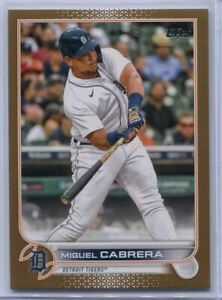 Miguel Cabrera Topps 2022 Gold Parallel Card #1178/2022 Detroit Tigers #194