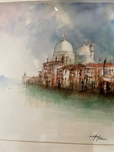 Venice Water Colour Original Signed & Framed - Picture 1 of 6