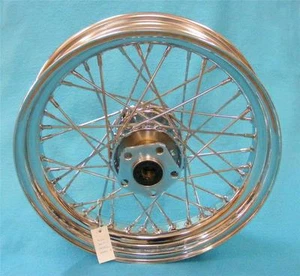 16 x 3" INCH front WHEEL 40 SPOKE 51644 HARLEY FLST WIDE TYRE SOFTAIL 2000-2006  - Picture 1 of 1