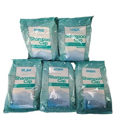 Sage Rinse Free Shampoo Cap With Conditioner One Step Rinse Free 7909 LOT 5 New - Image 1 of 4