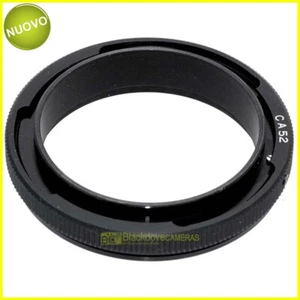 Anello di inversione 52mm. per riprese macro per Canon EOS FD. Close Up adapter. - Imagen 1 de 4