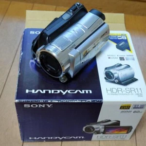 Sony HDR-SR11 Handycam Camcorder Silver 12x Optical Zoom Super SteadyShot Used - Picture 1 of 24
