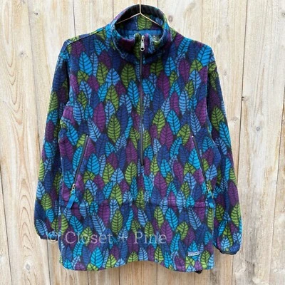 Patagonia Synchilla Half-Zip Fleece Pullover Spears Blue 12 Unisex Small Vintage - Image 1 of 4