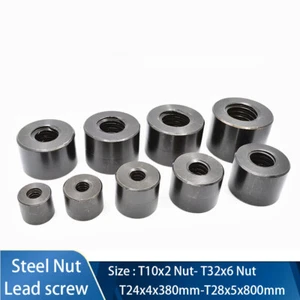Trapezoidal Right-Hand Threaded Rod Lead Screw or Nut T10-T32,sell individually - Picture 1 of 6