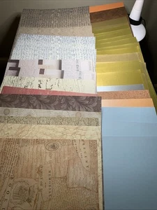 12x12 Scrapbook Paper Mixed Lot 50 Pages Gold Metallic - Picture 1 of 8