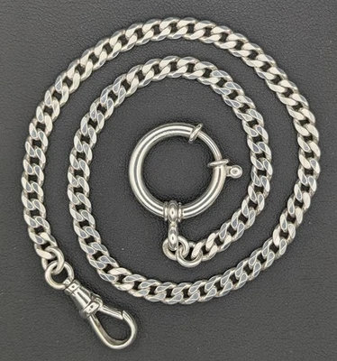 New 13 Inch Sterling Silver Pocket Watch Chain - Image 1 of 2