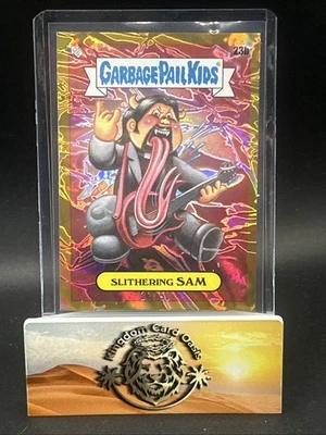 Slithering Sam 2024 Topps Garbage Pail Kids Green Day Battle Gold Wave #23b /50 - Image 1 of 2