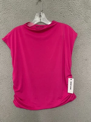 Top para mujer DKNY de doble capa talla XL rosa sin mangas de poliéster adecuado nuevo con etiquetas Foto 1 de 4