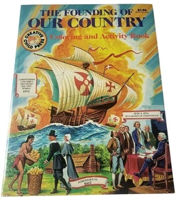The Founding of Our Country Coloring & Activity Book Patriots 1776 Vintage 1990s - Foto 1 di 7