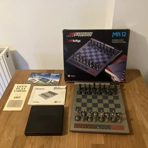 Saitek Kasparov MK12 Electronic Chess Set Computer Trainer Complete Boxed Vtg - Picture 1 of 8