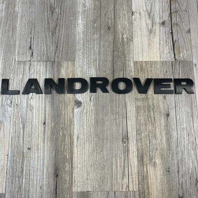 2005 - 2009 LAND ROVER LR3 capô frontal emblema preto logotipo emblema placa - Imagem 1 de 4