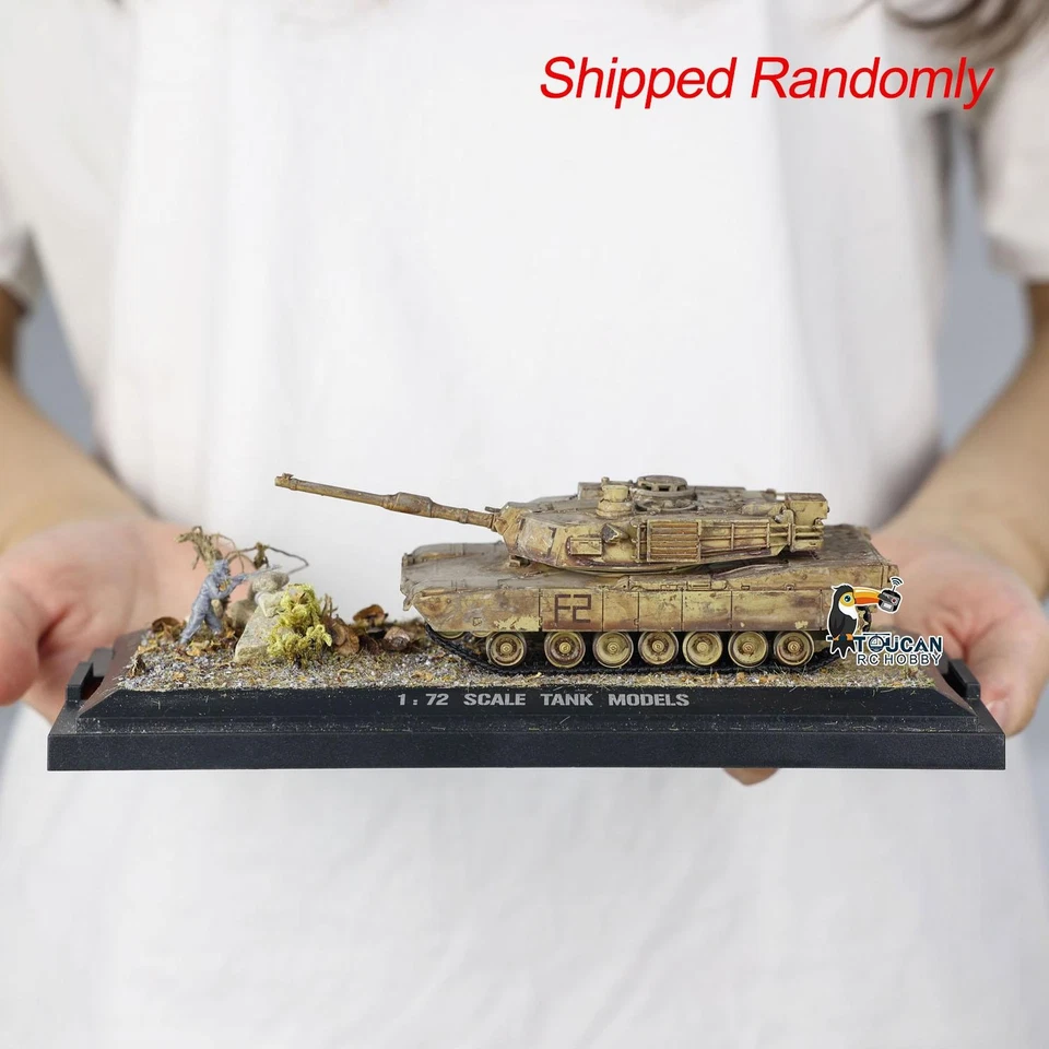 Henglong 1/72 Scale US Abrams M1A2 Tank 3918 Static Model Without Sounds Smoke - Image 1 of 4