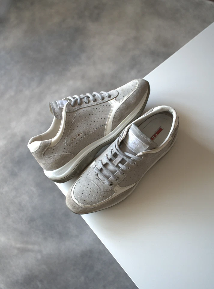 2005 Prada Suede Low Top Sneakers Women Size 8.5 - Image 1 of 4