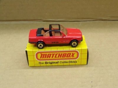 VINTAGE MATCHBOX MB39 BMW 323i CABRIOLET  ~ 1985 ~ NOS - Image 1 of 4