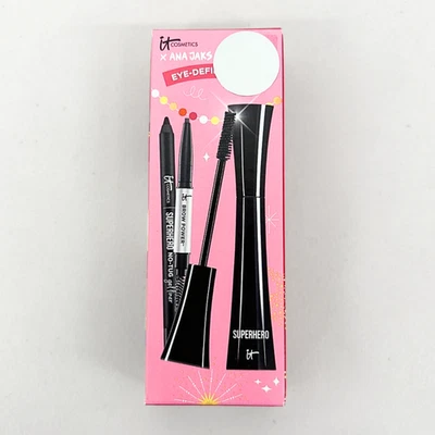 It Cosmetics Makeup Set Eye-Defining Trio, Mascara, Brow Pencil, Gel Liner, NIB - Image 1 of 4