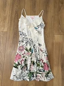 Oasis x Natural History Museum Butterfly FloralTrim Dress Size 8 - Picture 1 of 5