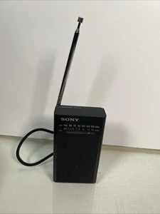 Vintage Sony ICF-P26 Portable Pocket FM/AM Radio & Speaker TESTED & WORKING Well - Picture 1 of 10