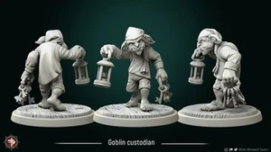 Goblin custodian miniature - DnD miniatures - Role Playing Game - Tabletop Mini - Picture 1 of 2