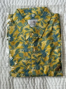 Plantation Rum Hemd Herren Medium Ananas Hawaii Knopfleiste Strand Tropical - Bild 1 von 9