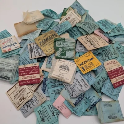 Lote aleatorio 20 cristales de reloj acrílico redondos marcas y tamaños mixtos cúpula alta/baja Foto 1 de 3