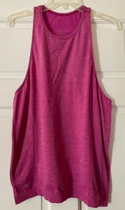 ATHLETA Top Size Medium Heather Pink Racerback Tank Women's - Picture 1 of 6