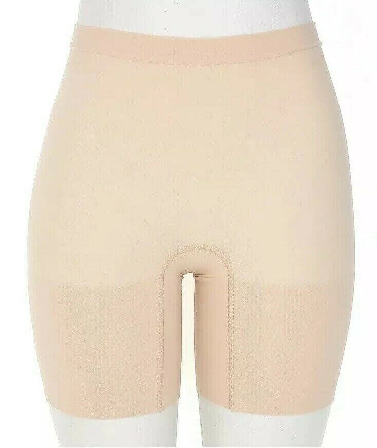 Spanx 300142 Womens Power Mid Thigh Shaper Shorts Seamless Soft Nude Size 2X - Image 1 of 2