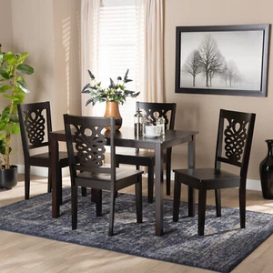 Baxton Studio Luisa Modern and Contemporary Transitional Dark Brown Finished Woo - Picture 1 of 1