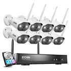 ZOSI 3MP Funk Überwachungskamera Set Außen Audio Kamera 2TB AI Erkennung Wie Neu