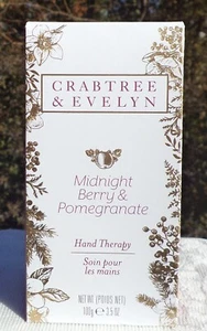 Crabtree & Evelyn MIDNIGHT BERRY & POMEGRANATE Hand Therapy 3.5 oz Cream NIB - Picture 1 of 4