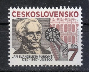 Czechoslovakia 1987 MNH Mi 2927 Sc 2672 Jan Evangelista Purkyně ,physiologist ** - Picture 1 of 1