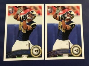 2011 Topps # 421 LANCE KENDRICKS ROOKIE RC Lot 2 St. Louis Rams 
