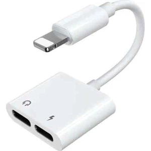 Adapter Splitter für iPhone Splitter Kabel Kopfhörer für Apple Ladekabel Audio - Bild 1 von 6