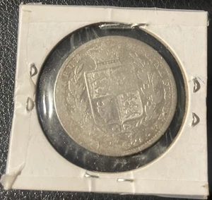 Rare 1840 Queen Victoria Great Britain 1/2 Half Crown Silver Coin - Picture 1 of 2