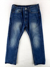 Bullhead Rincon Straight Leg 33x32 Blue Jeans Classic Denim Casual Faded Look