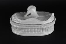 MANCIOLI ITALY FOR TIFFANY & CO OVAL BISCUIT TUREEN AND COVER OF DUCK RARE