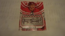 2012 13  IN THE GAME MOTOWN MADNESS GREG SMITH  AUTOGRAPH DETROIT RED WINGS
