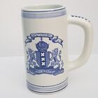 Vintage Porcelain BEER STEIN Hand Painted Delft Blue Made in Holland #445