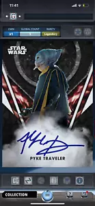 Star Wars Card Trader Signature Series Refractor Black Legendary 5cc - Picture 1 of 1