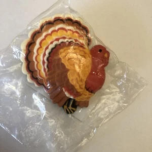 Spilla da bavero Hallmark Thanksgiving TOM TURKEY vacanza autunno NOS - Foto 1 di 3