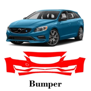 Front bumper PreCut PPF Paint Protection Film For Volvo V60 Base 2014-2017 - Picture 1 of 7