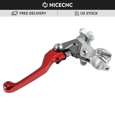 CNC Red Cable Clutch Lever Perch For Honda CR125R CR250R 1996-2003 CRF450R 02-03 - Image 1 of 4