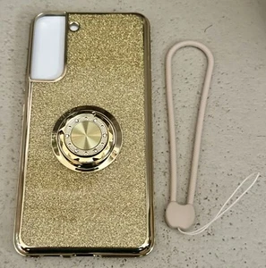 Samsung Galaxy S22+ 6.7” Diamond Case “Gold” w/Strap NEW - Picture 1 of 4