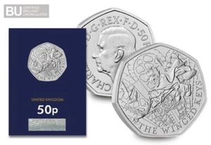 Harry Potter - The Winged Keys CERTIFIED BU 50p Coin - Picture 1 of 2