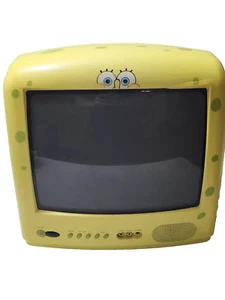 SpongeBob SquarePants Yellow TV No Remote Emerson Retro Gaming 2005 NO SOUND - Picture 1 of 1
