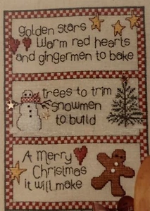 Country Weihnachten Kreuzstichmuster mit Charms Sue Hillis - Bild 1 von 3